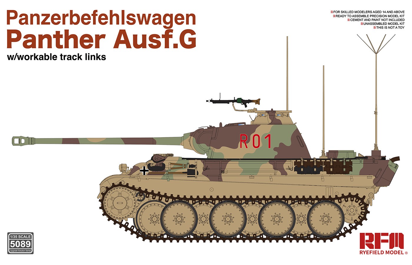 RM-5089  техника и вооружение  Panzerbefehlswagen Panther Ausf.G  (1:35)