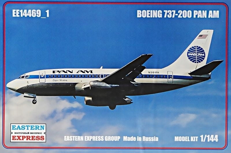 14469-1  авиация  BOEING 737-200 Pan Am (1:144)