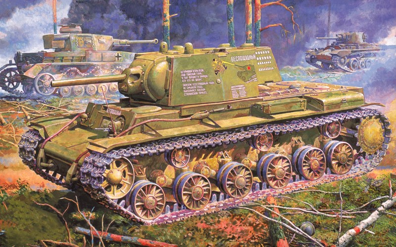 35119  техника и вооружение  КВ-1 обр.1941 поздняя версия (1:35)