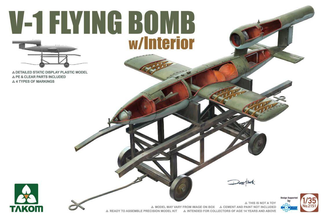 2151  авиация  V-1 Flying Bomb with Interior  (1:35)