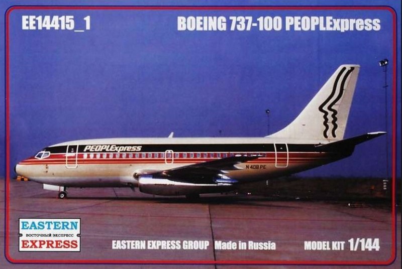 14415-1  авиация  BOEING 737-100 PeopleExpress (1:144)