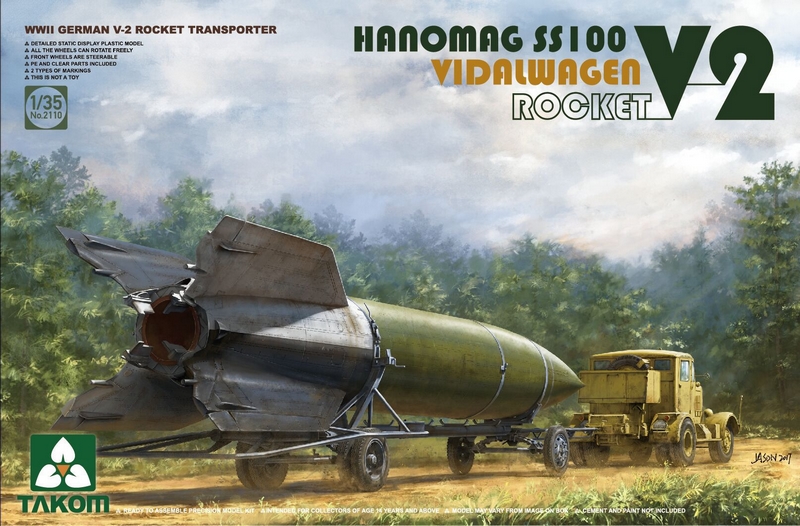 2110  техника и вооружение  Hanomag SS100 V-2 rocket transporter  (1:35)
