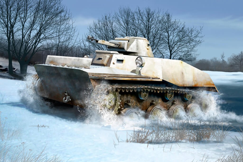 83825  техника и вооружение  Russian T-40 Light Tank  (1:35)