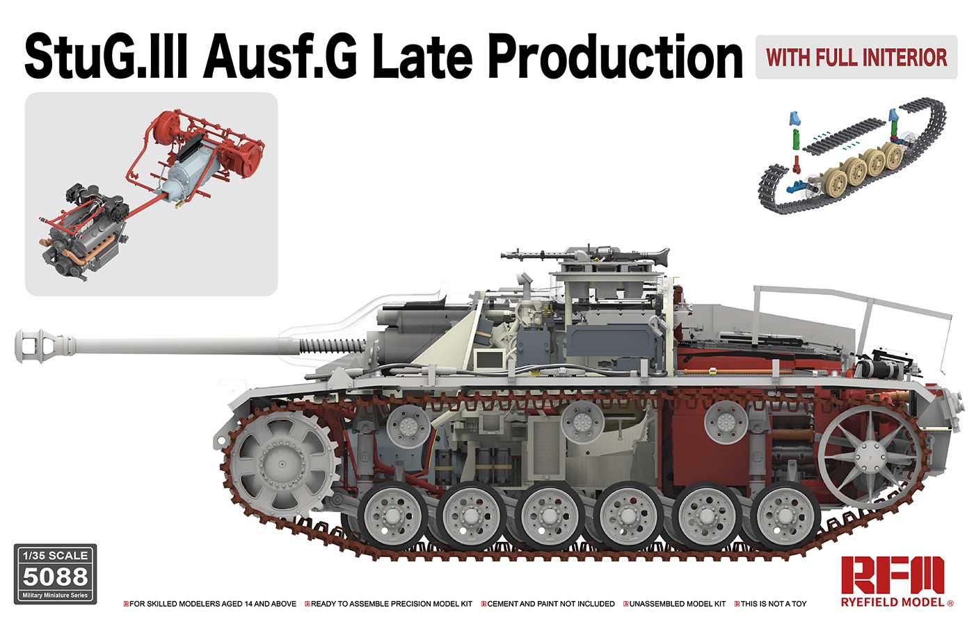 RM-5088  техника и вооружение  StuG.III Ausf.G Late Production with full interior  (1:35)