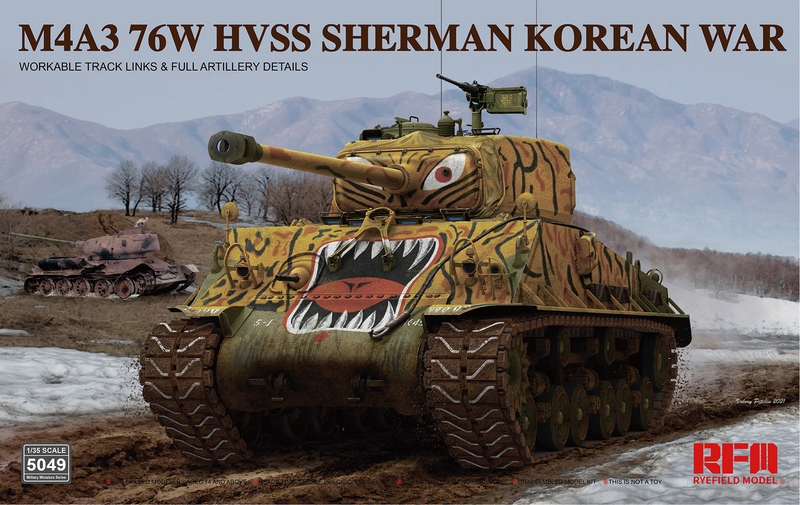 RM-5049  техника и вооружение  M4A3 76(W) Sherman (Korean War) (1:35)