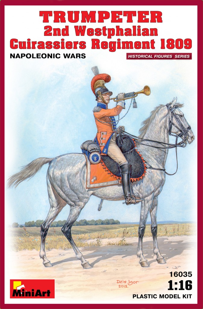 16035  фигуры  TRUMPETER 2nd Westphalian Cuirassiers Regiment 1809 Napoleonic wars  (1:16)
