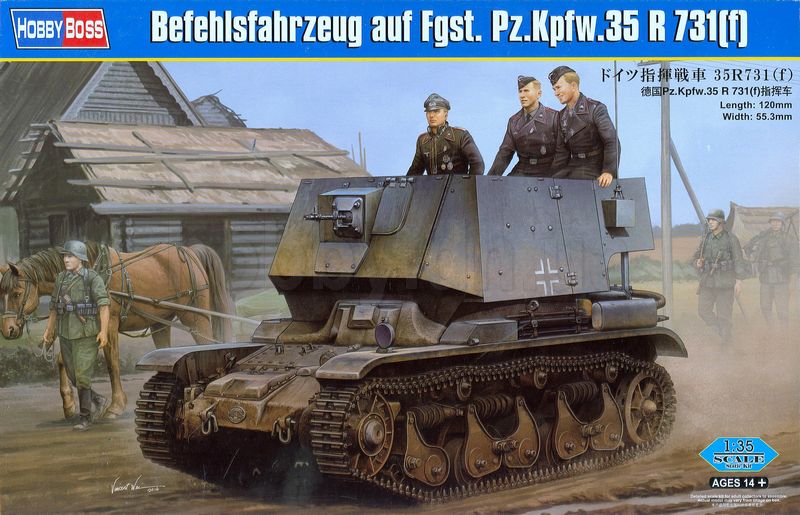 83809  техника и вооружение  САУ Befehlsfahrzeug auf Fgst. Pz.Kpfw.35 R 731(f)  (1:35)