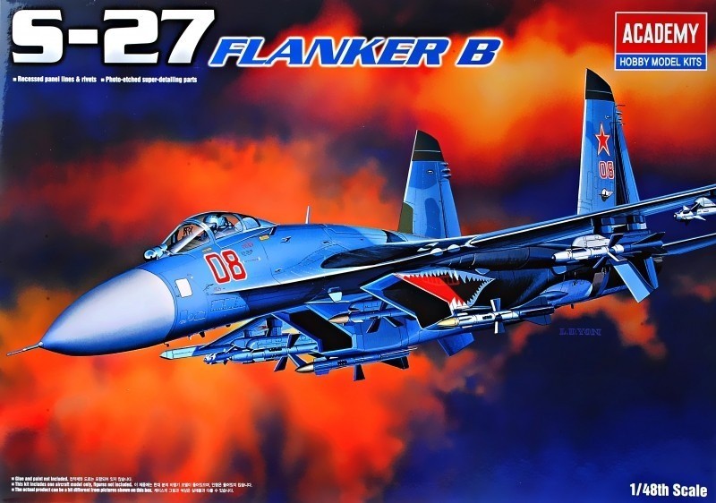 12270  авиация  S-27 FLANKER B (1:48)