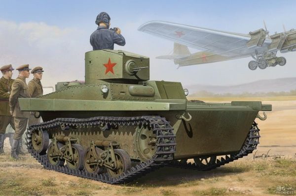 83821  техника и вооружение  Soviet T-37A Light Tank(Izhorsky)  (1:35)
