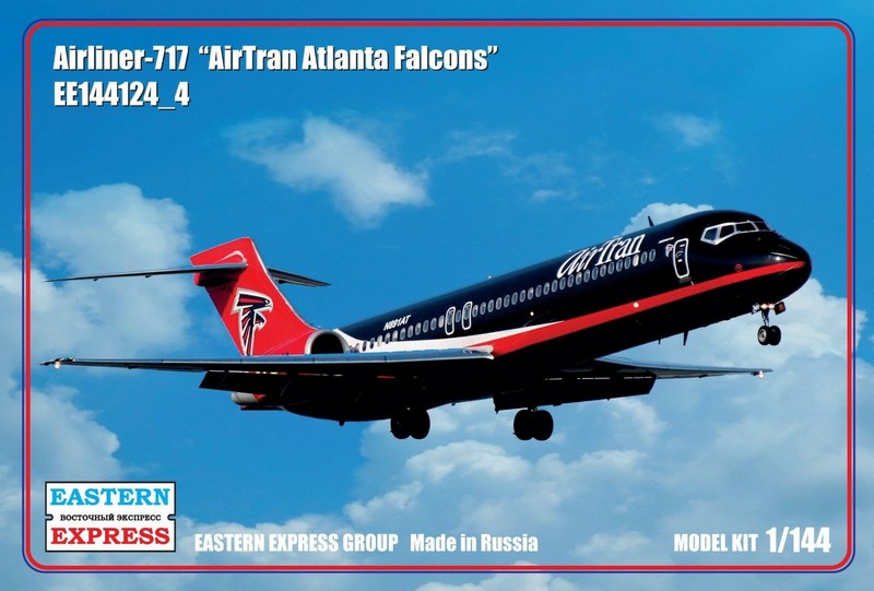 144124-4  авиация  Airliner-717 AirTran Falcons (1:144)