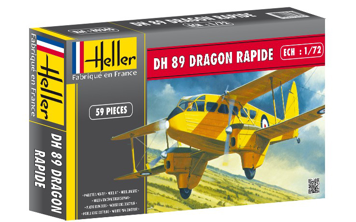 80345  авиация  DH 89 Драгон Рапид (1:72)