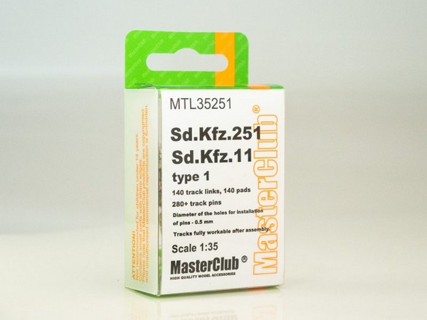 MTL-35251  траки наборные  Sd.Kfz.251, Sd.Kfz.11 type 1  (1:35)