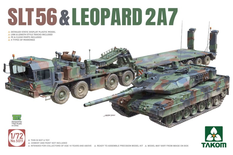 5011  техника и вооружение  SLT-56 & Leopard 2A7  (1:72)