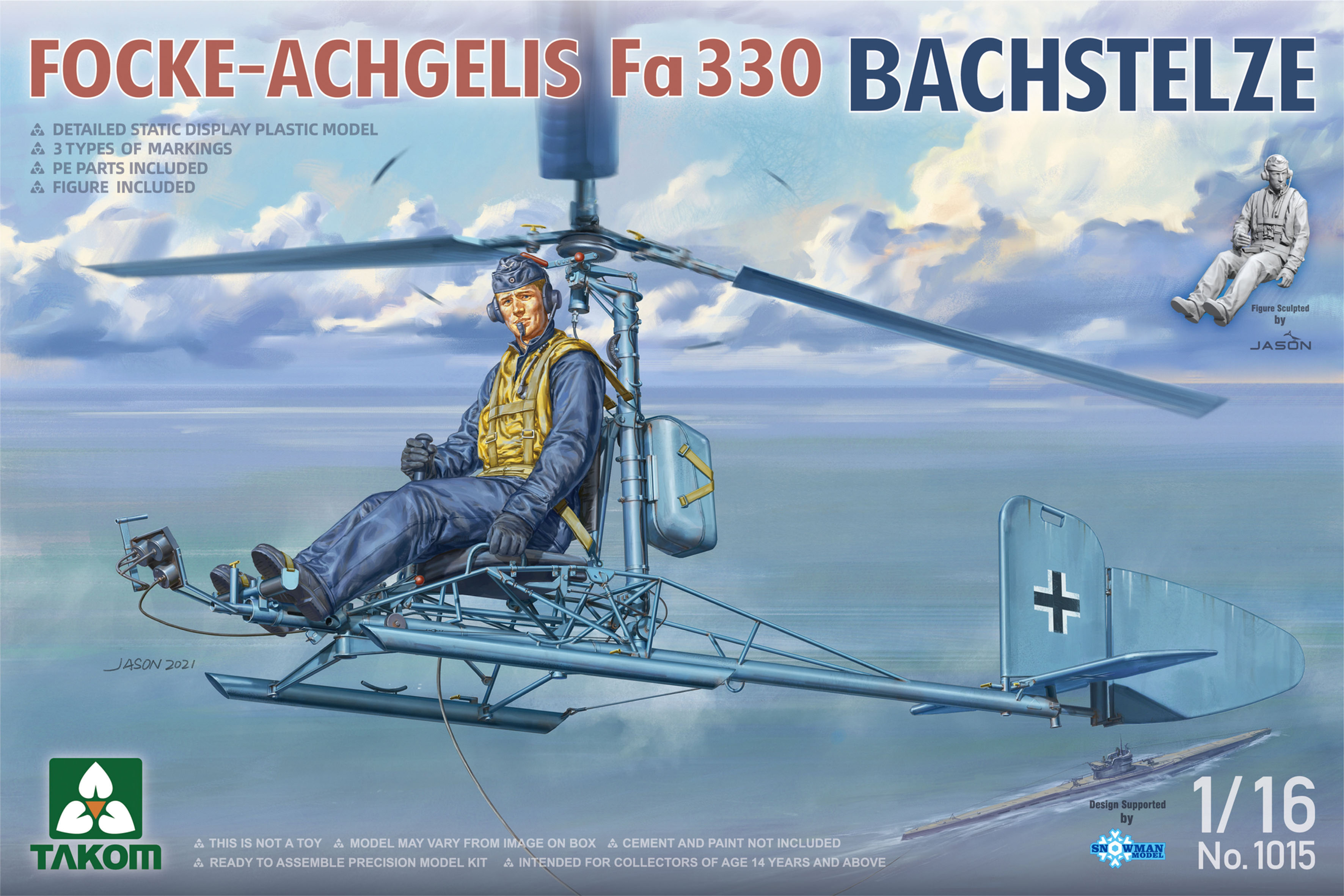 1015  авиация  FOCKE-ACHGELIS Fa 330 BACHSTELZE  (1:16)