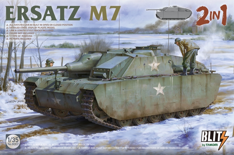 8007  техника и вооружение  Ersatz M7 (2 in 1)  (1:35)