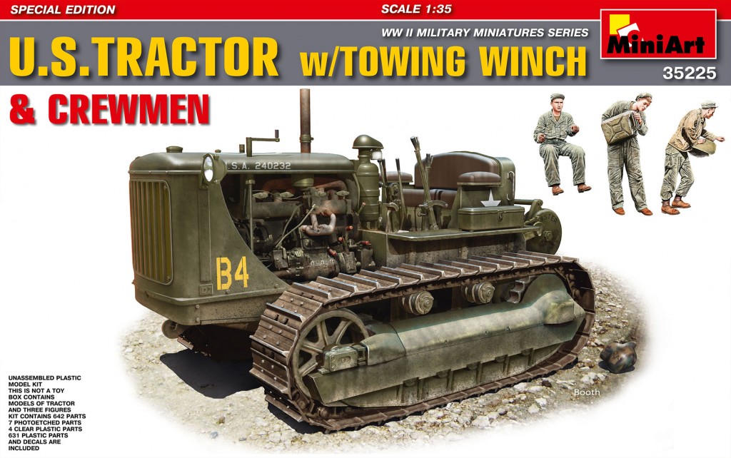 35225  техника и вооружение  U.S. TRACTOR w/Towing Winch & Crewmen  (1:35)