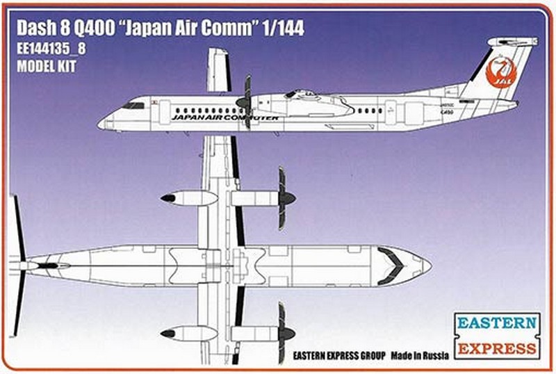 144135_8  авиация  Dash 8 Q400 Japan Air Comm (1:144)
