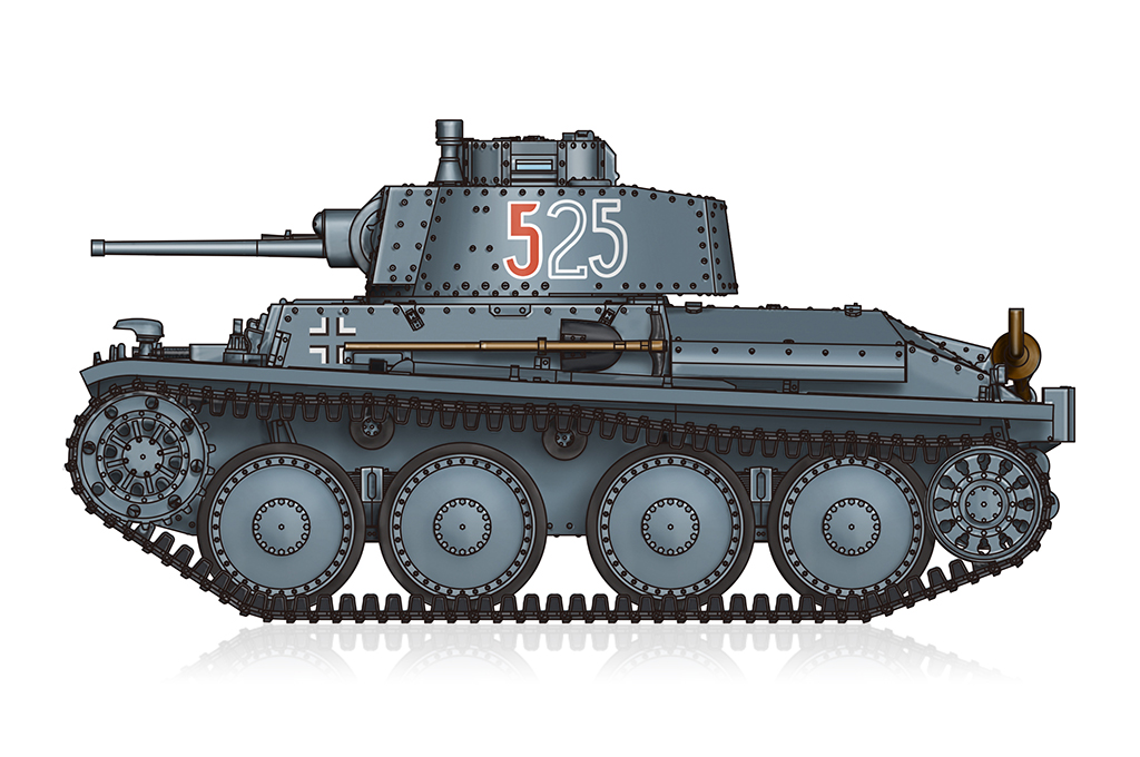 82956  техника и вооружение  German Pz.Kpfw. 38(t) Ausf.E/F  (1:72)