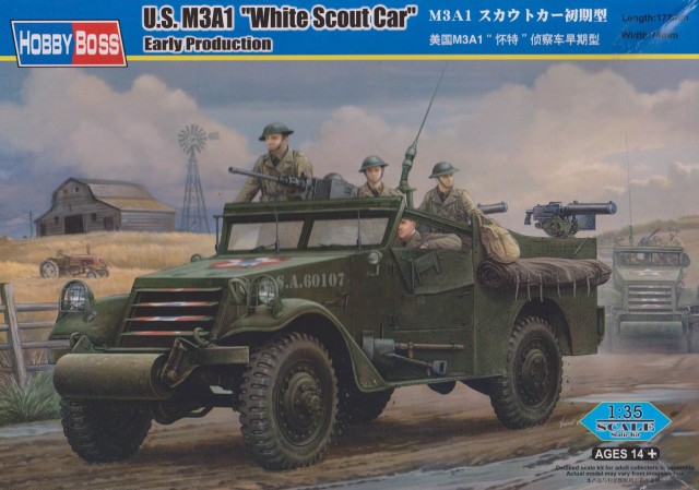 82451  техника и вооружение  M3A1 White Scout Car early production  (1:35)
