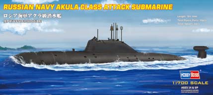 87005  флот  Russian Navy Akula class attack submarine  (1:700)
