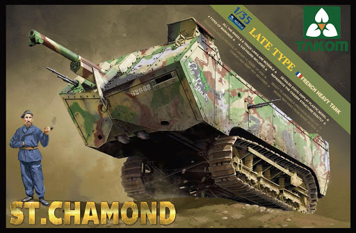 2012  техника и вооружение  French Heavy Tank St. Chamond Late Type  (1:35)