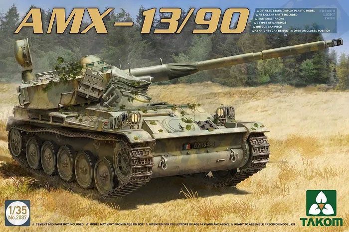 2037  техника и вооружение  AMX-13/90  (1:35)