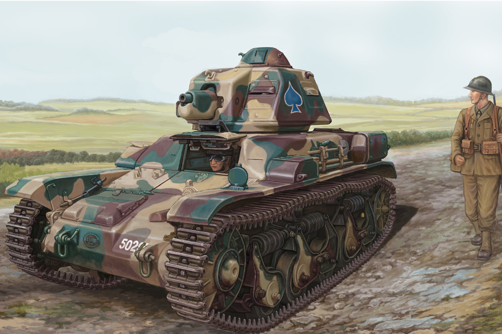83806  техника и вооружение  French R35 Light Infantry Tank  (1:35)