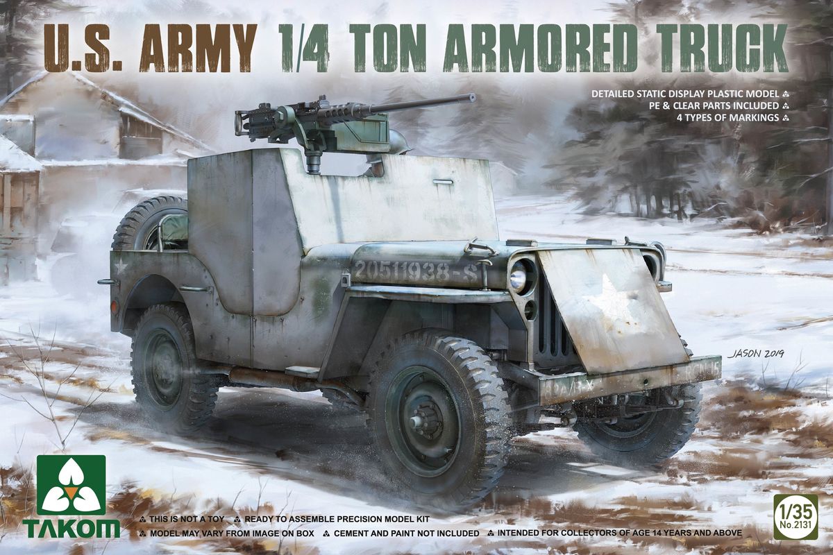 2131  техника и вооружение  U.S. Army 1/4 Ton Armored Truck  (1:35)