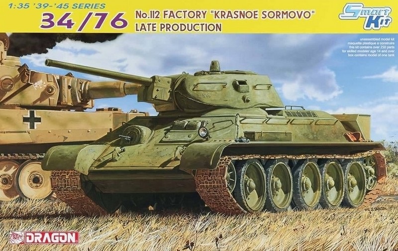 6479  техника и вооружение  Танк-34/76 No.112 Factory "Krasnoe Sormovo" Late Production  (1:35)
