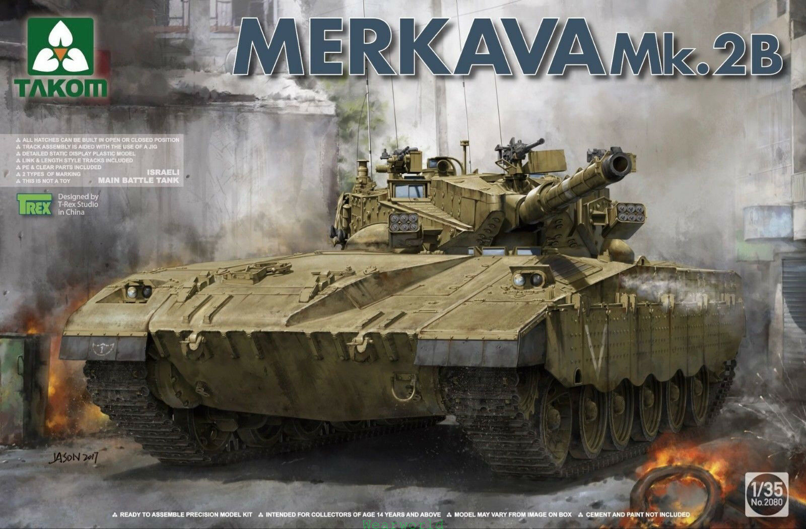 2080  техника и вооружение  Merkava Mk.2B  (1:35)
