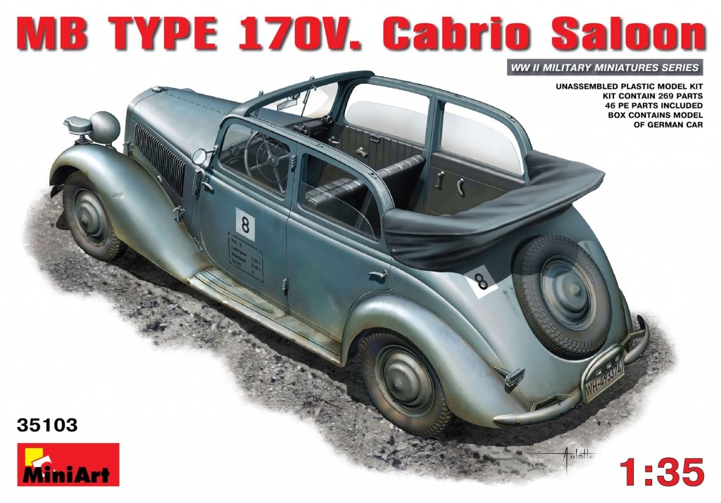 35103  техника и вооружение  MB TYPE 170V. Cabrio Saloon  (1:35)