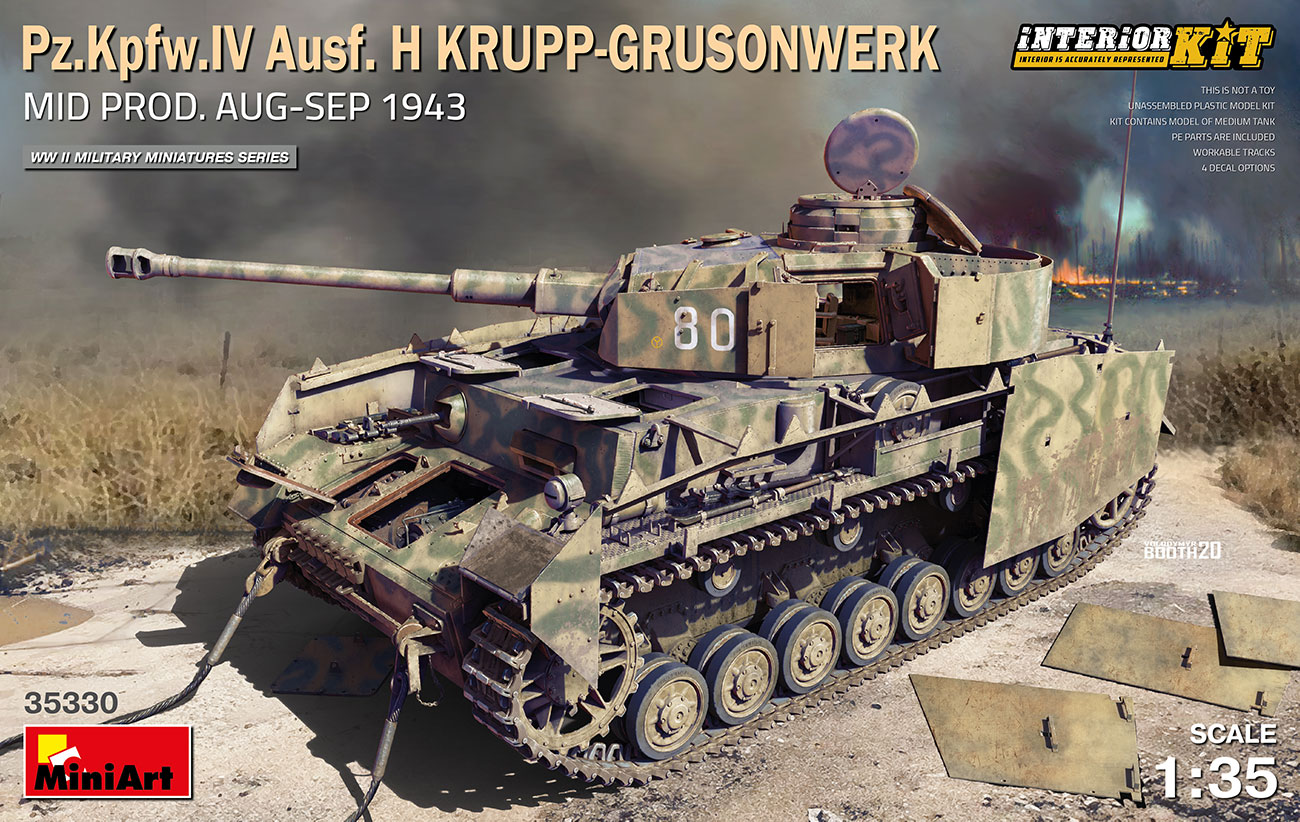 35330  техника и вооружение  Pz.Kpfw.IV Ausf. H KRUPP-GRUSONWERK. MID AUG-SEP 1943. INTERIOR  (1:35)