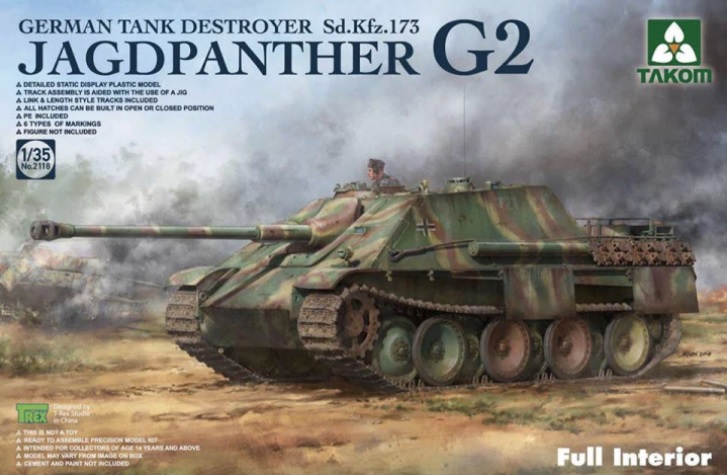 2118  техника и вооружение  Jagdpanther G2 Sd.Kfz. 173 Full Interior  (1:35)