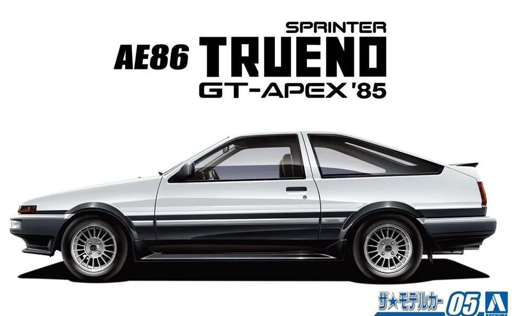06141  автомобили и мотоциклы  Toyota AE86 Sprinter Trueno GT-APEX '85  (1:24)