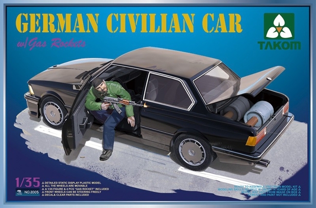 2005  автомобильи и мотоциклы  GERMAN CIVILIAN CAR  (1:35)