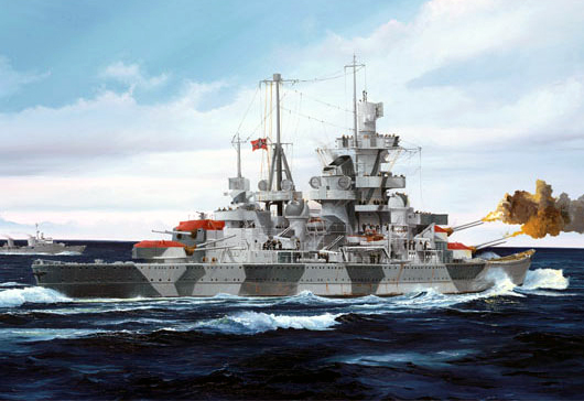 05776  флот  German Cruiser Admiral Hipper 1941  (1:700)