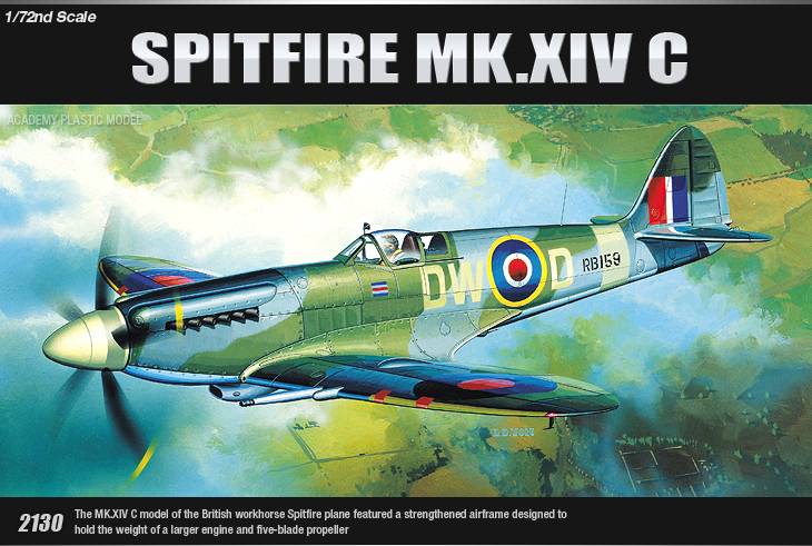 12484  авиация  Spitfire Mk.XIVC  (1:72)