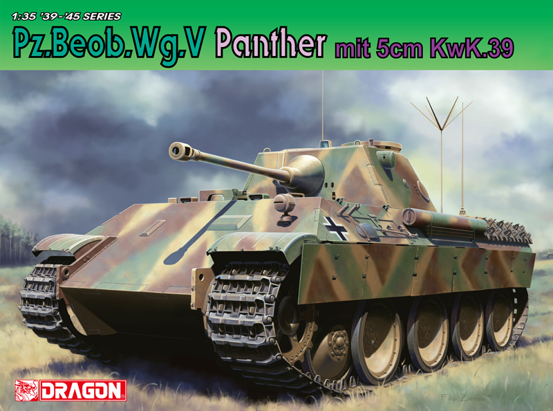 6821  техника и вооружение  Pz.Beob.Wg.V Panther mit 5cm Kw.K.39/1  (1:35)