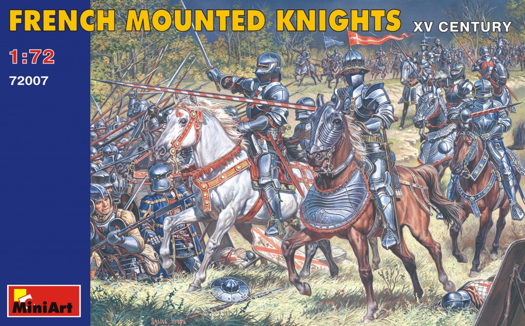 72007  фигуры  FRENCH MOUNTED KNIGHTS XV CENTURY  (1:72)
