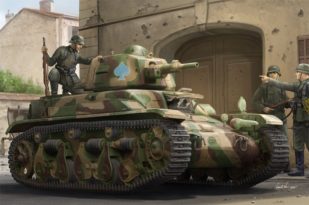 83893  техника и вооружение  French R39 Light Infantry Tank  (1:35)