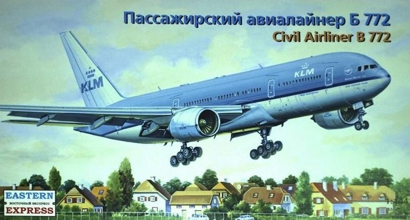 14442  авиация  Б-772 KLM (1:144)