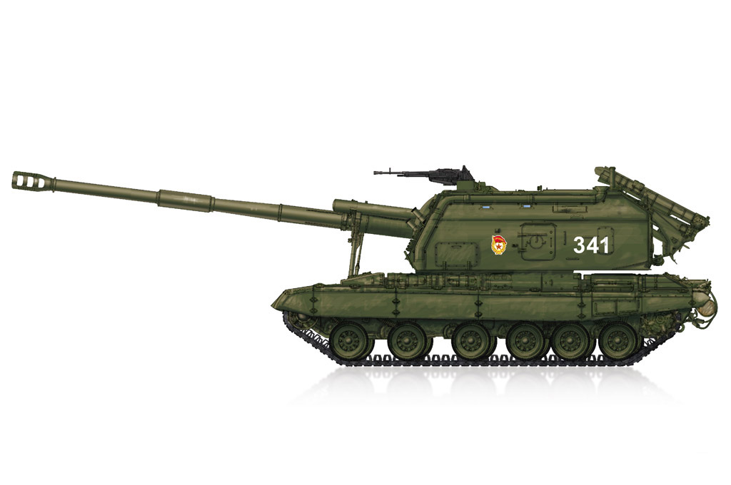 82927  техника и вооружение  2S19-M1 Self-propelled Howitzer  (1:72)