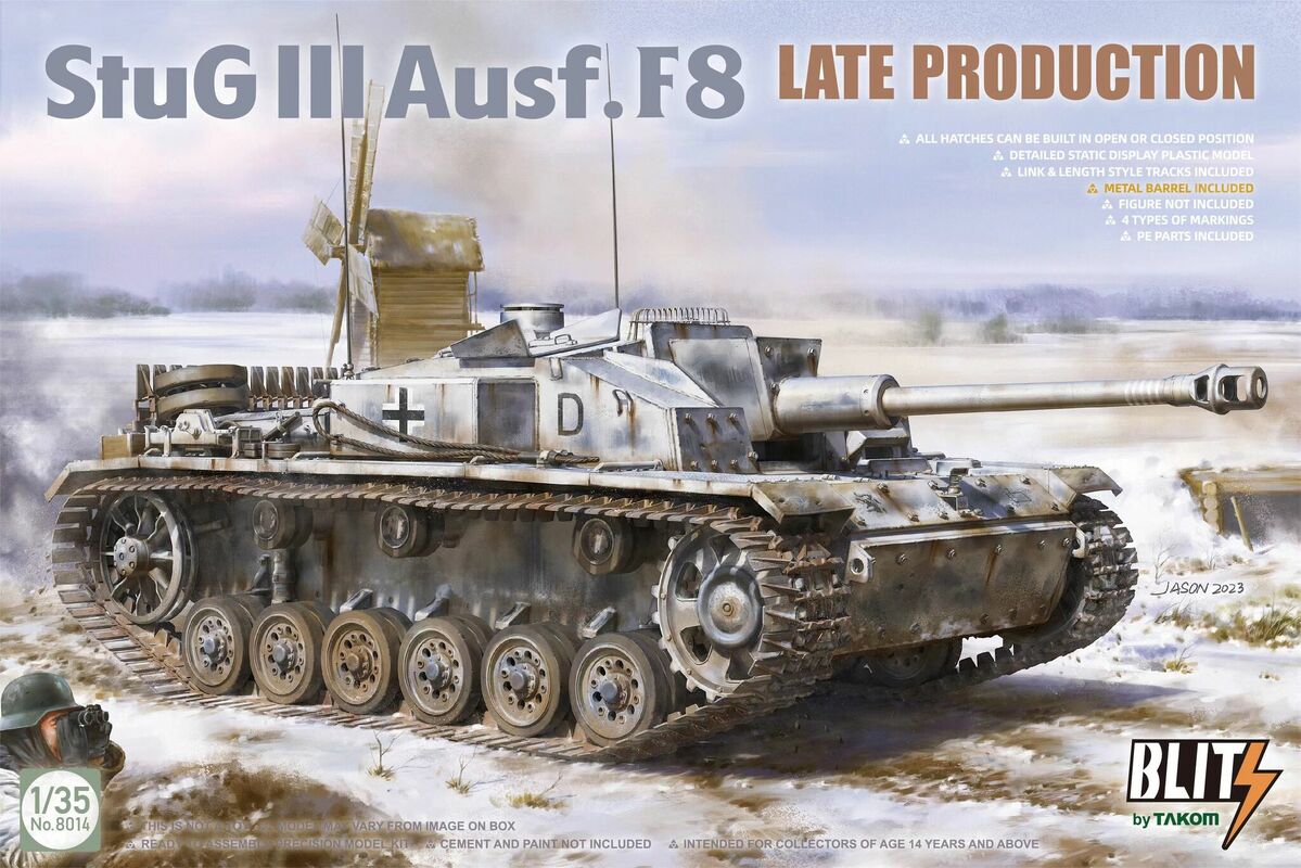8014  техника и вооружение  Stug III Ausf.F8 Late Production  (1:35)