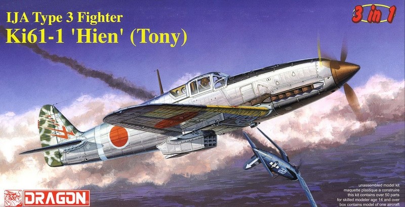 5028  авиация  IJA Type 3 Fighter Kawasaki Ki-61-1 Hien (Tony)  (1:72)