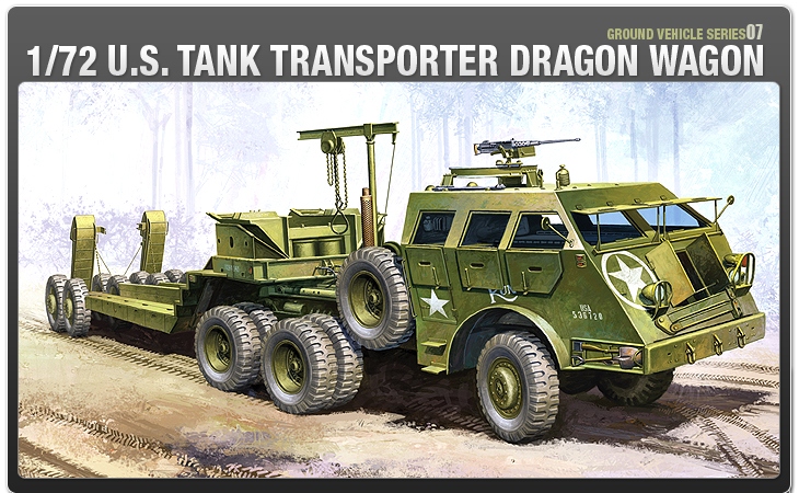13409  техника и вооружение  U.S. Tank Transporter Dragon Wagon  (1:72)