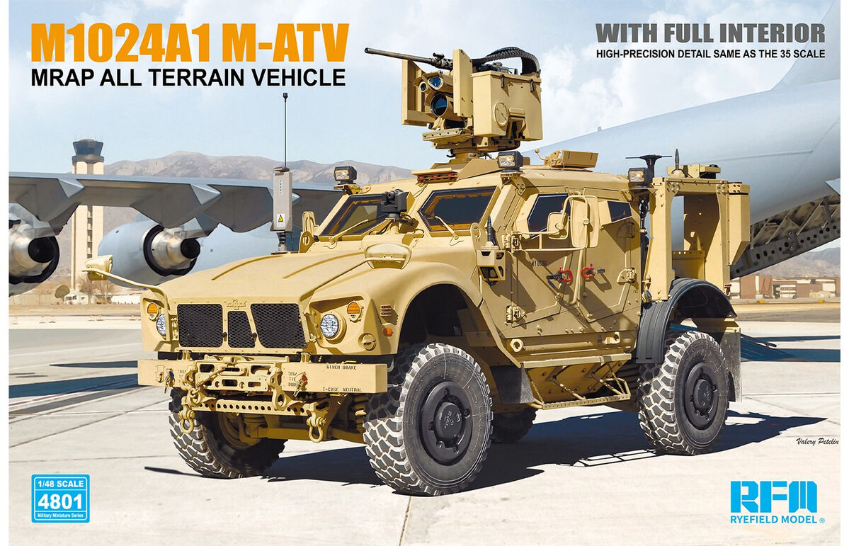 RM-4801  техника и вооружение  M1240A1 M-ATV - MRAP All Terrain Vehicle (With Full Interior)  (1:48)