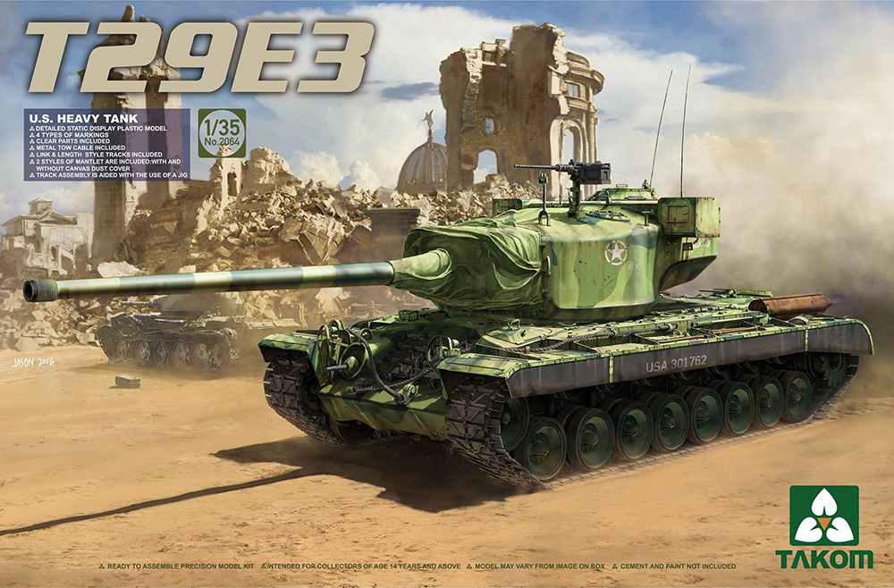 2064  техника и вооружение  T29E3 U.S. Heavy Tank  (1:35)