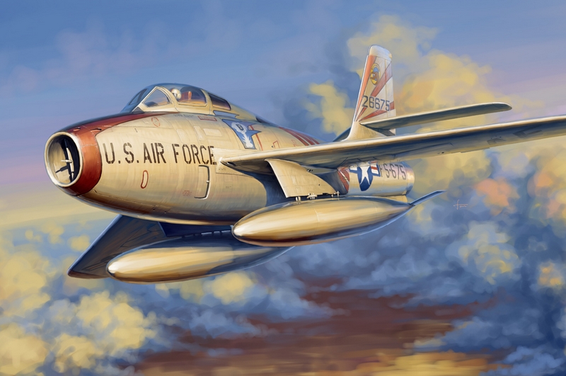 81726  авиация  F-84F Thunderstreak  (1:48)