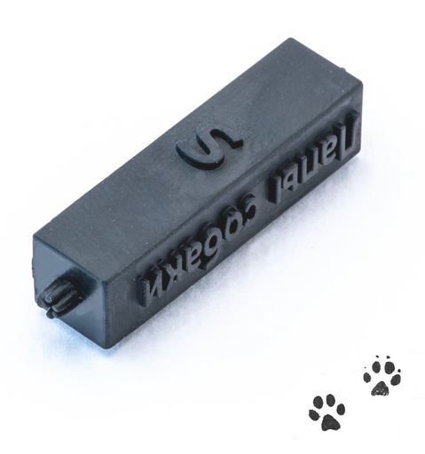 T-067  материалы для диорам  Штамп Лапы собаки, размер S  (1:48)
