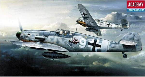 12467  авиация  Messerschmitt Bf-109 G6  (1:72)
